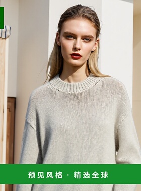 韩国直邮STUDIO NICHOLSON AIRE 针织套头衫 鸽灰色 1050款圆领
