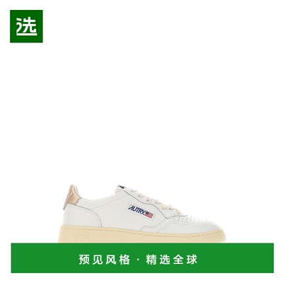 香港直邮AUTRY 女士 Medalist 白色皮质运动鞋 AULWLL06WHITEGOLD