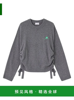 1h可退 香港直邮GANNI 女士卫衣 K2632220CHARCOALGR220CHARCOALG