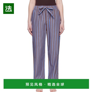 1h可退 香港直邮Tekla 女士 棕色 & 蓝色睡裤 PPLPANTS416