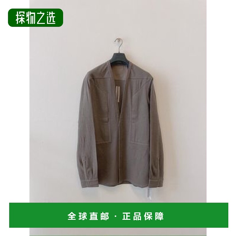 香港直邮Rick Owens 长袖V领衬衫 RU02C7239WN