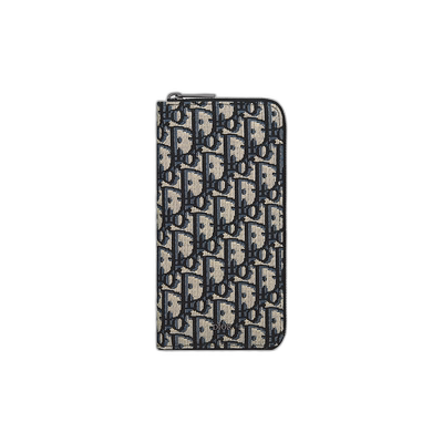 欧洲直邮CHRISTIAN DIOR（迪奥）男士 长垂直拉链钱包长款钱夹