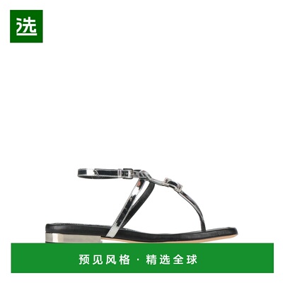 1h可退 香港直邮Sergio Rossi 塞乔·罗西 女士 人字拖 metal金属