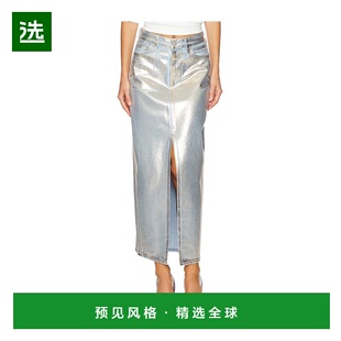 1h可退 香港直邮Levi'S 李维斯 女士 蓝色 Ankle Column 牛仔半身