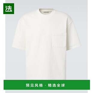 1h可退 香港直邮AURALEE 男士 棉质T恤 white白色 舒适时尚