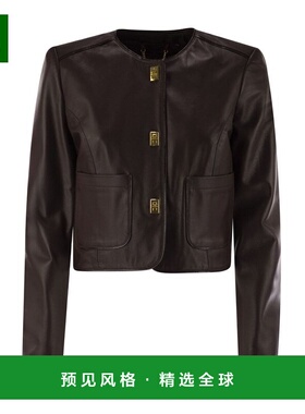 1h可退 香港直邮Elisabetta Franchi 女士 圓領短夾克 GD52Z56E2