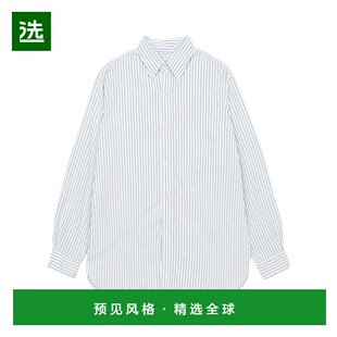 香港直邮Nanamica 男士衬衫 S25SG090EWHITE SS2025 白色 条纹翻