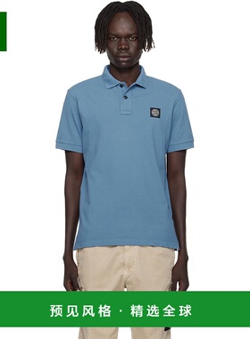 1h可退 香港直邮Stone Island 石头岛 男士 蓝色 2200005 Polo 衫