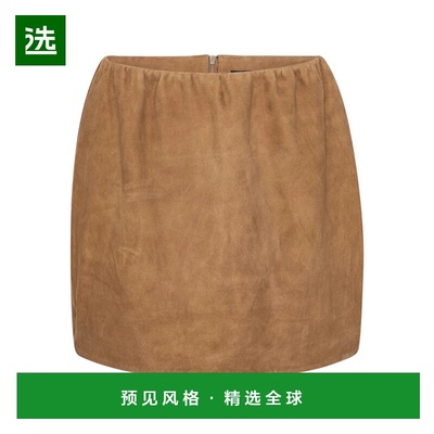 1h可退 香港直邮ROTATE BIRGER CHRISTENSEN 女士 绒面革迷你半身