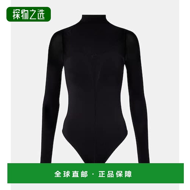 香港直邮Wolford 女士 半透视连体衣 black黑色 舒适时尚