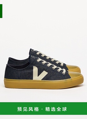 欧洲直邮VEJA Wata II男士岩石色/自然色/蓝色 牛仔布V标识低