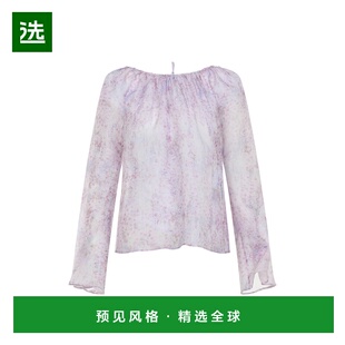 1h可退 香港直邮Alberta Ferretti 女士 印花欧根纱衫 A022216491