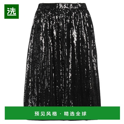 1h可退 香港直邮Iceberg 冰山 女士 中长半身裙 black黑色 舒适时