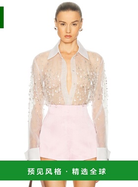 1h可退 香港直邮retrofete 女士 Aubriella 精饰衬衫 HL2510433