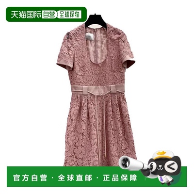 【99新未使用】香港直邮Valentino 蕾丝缕空连衣裙 RB3VAL26360