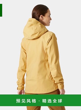 欧洲直邮Helly Hansen 女士沙黄色聚酰胺Verglas滑雪软壳夹克野外