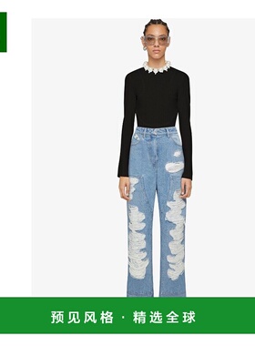 香港直邮Givenchy 图案剪裁T恤 BW610330WK纪梵希长袖女装上衣