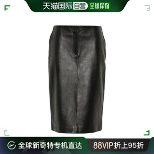 RE24LEATHER02SKIRT 开衩铅笔半身裙 香港直邮Magda Butrym