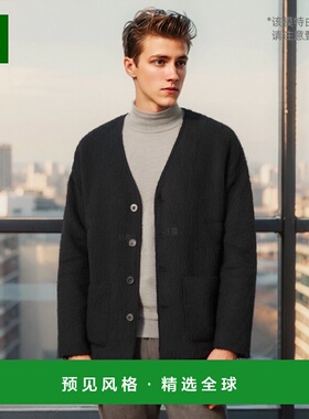 韩国直邮Our Legacy毛衣男女同款开衫黑色马海毛简约时尚M4206CBM