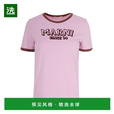 香港直邮MARNI 女士T恤 THJE0390P0USCY91LOC20 SS2026 粉红色