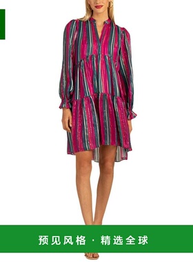 【美国直邮】Trina Turk|Trina Turk Orion 真丝混纺连衣裙