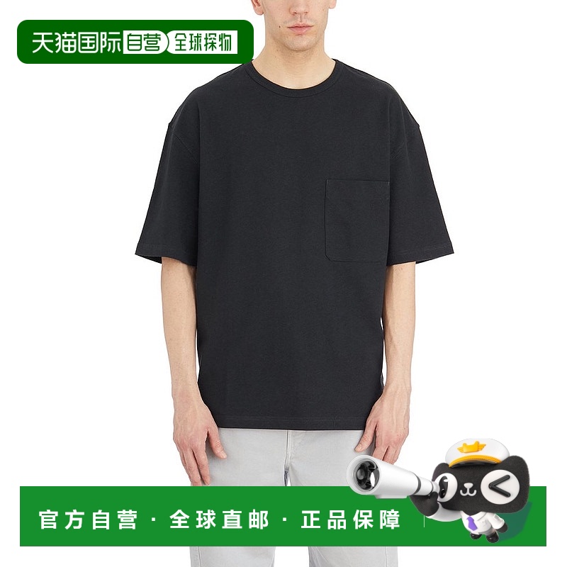 1h可退 香港直邮Lemaire 男士 短方 T 恤 TO1382LJ1010 black黑色