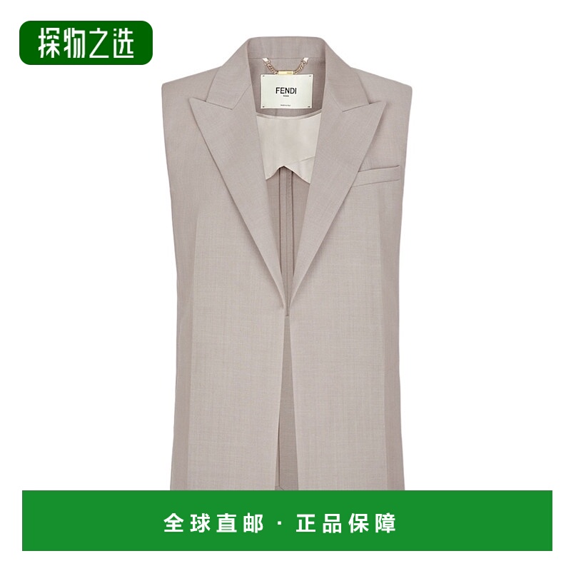 香港直邮Fendi 无袖西装式马甲 FT5990S9A羊毛
