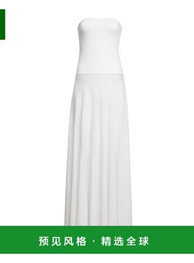 香港直邮Alaia 亚麻长连衣裙 AA9R2702K081B