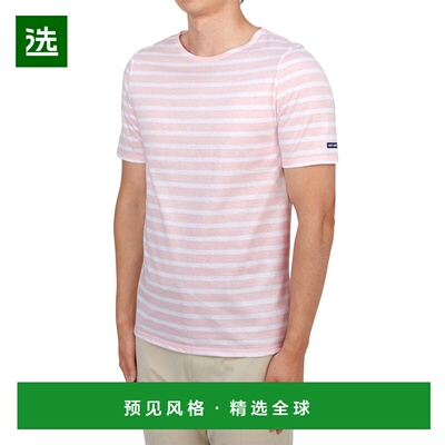 1h可退 香港直邮Saint James 男士 9863 DOUX NEIG 玫瑰T恤 9863R