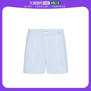 徽标条纹短款 香港直邮Dior 睡裤 243C106A5656