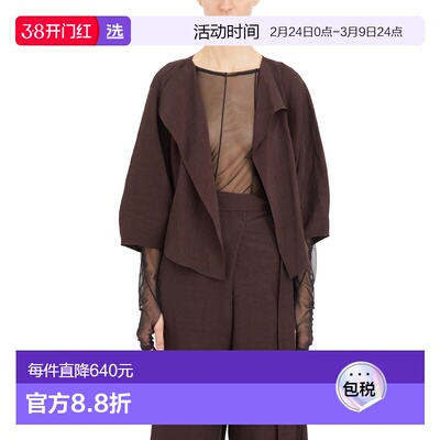 1h可退 香港直邮CORTANA 女士 GIACCA ARCO 铜氨纤维外套(LINO E)