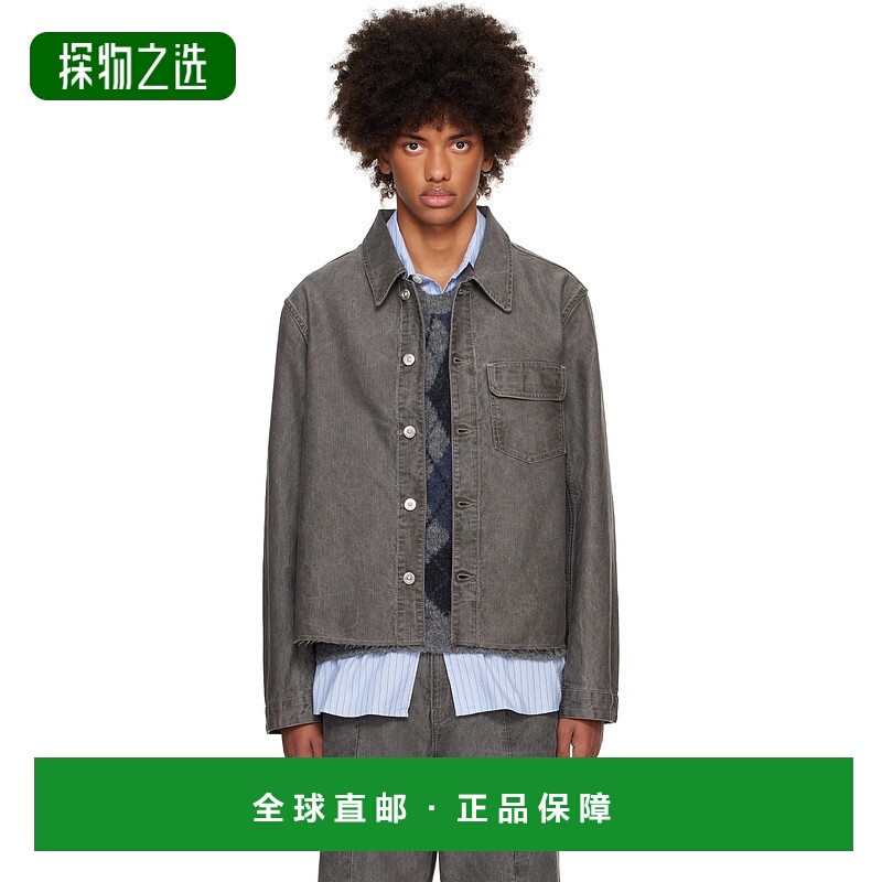 1h可退 香港直邮Our Legacy 男士 灰色 Cut Rebirth 牛仔夹克 M42
