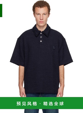 1h可退 香港直邮Wooyoungmi 吴阳米 男士 海军蓝 Polo 衫 W253TS0