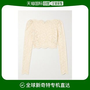 罩衫 1h可退 蕾丝长袖 女士 24AJTO845PA0170上衣 香港直邮Rabanne