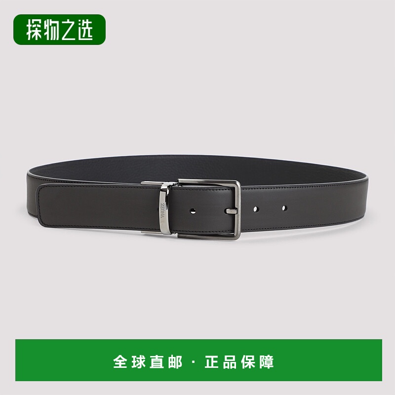 1h可退 香港直邮Zegna 杰尼亚 男士 Bovine 皮带腰带 RLHACRB022U