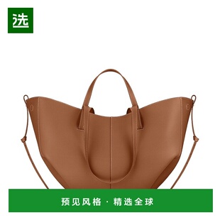 欧洲直邮POLENE Cyme女士驼色小牛皮单肩包托特包手提包