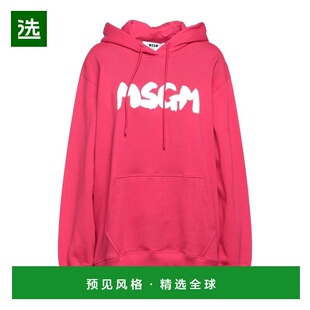 1h可退 【美国直邮】MSGM 女士连帽卫衣 100 纯棉 街头时尚 舒适