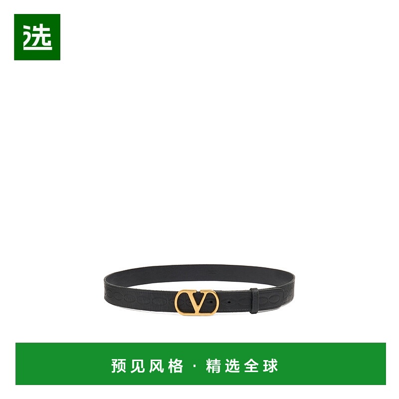 香港直邮Valentino 徽标腰带 YT0SE1TLB华伦天奴牛皮皮带