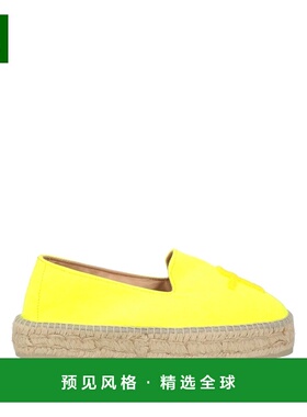 1h可退 香港直邮manebi 女士 帆布面凉鞋 yellow黄色 舒适时尚