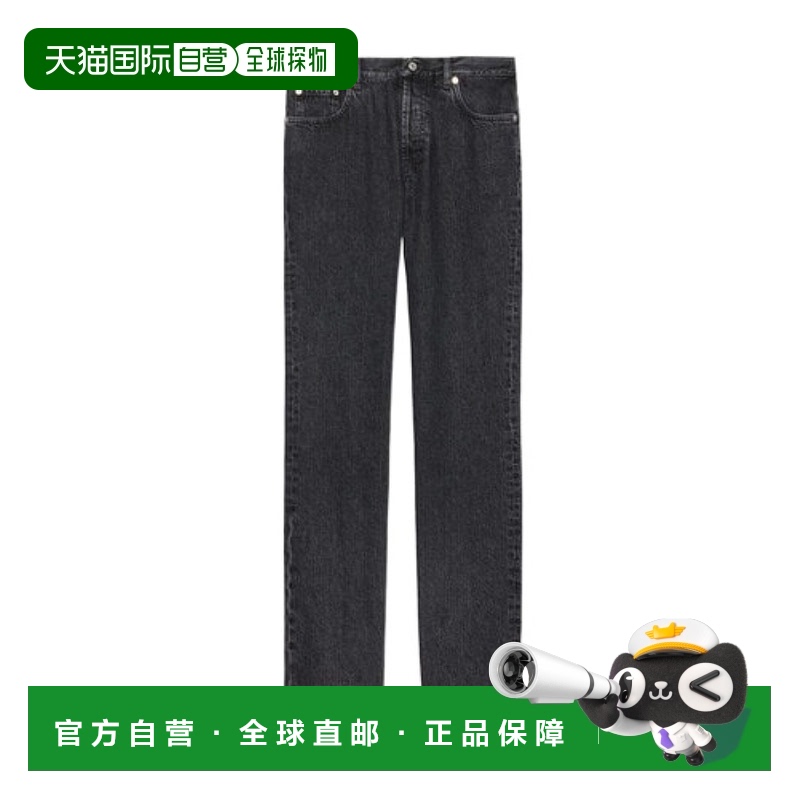 1h可退 香港直邮GUCCI 男士牛仔裤 760651XDCOA1000 SS2024 黑色