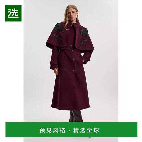 【美国直邮】karen millen/凯伦·米莲 女士 大衣披肩