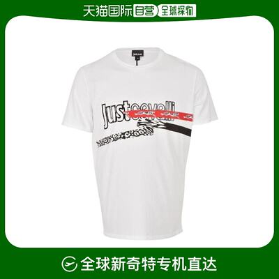 香港直邮Just Cavalli LOGO短袖T恤 S01GC05350663