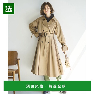【日本直邮】RUIRUE BOUTIQUE Sideline 长款风衣 (米色)