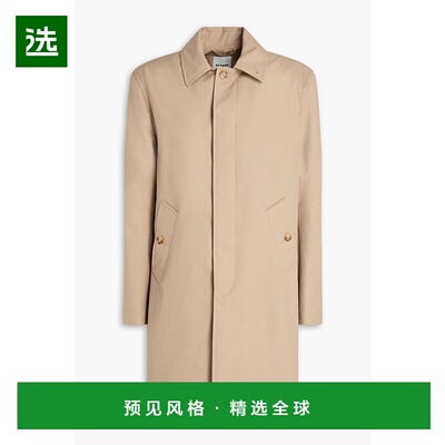 1h可退 香港直邮Sandro 男士 斜纹布大衣 SHPMA00299BEIGE