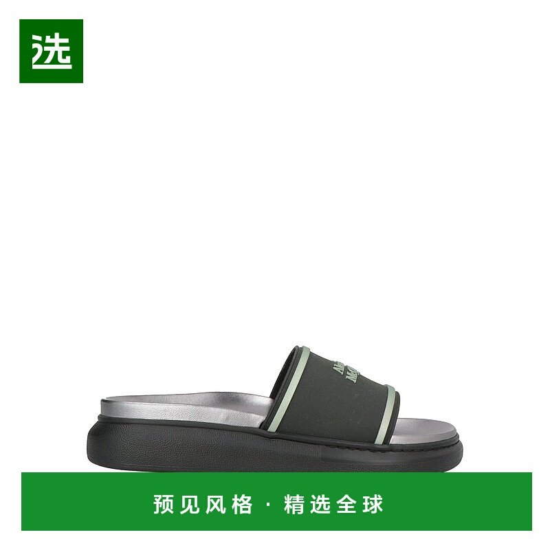 香港直邮mcqueen 亚历山大·麦昆 男士 凉鞋 black黑色 舒适时尚