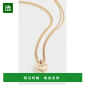 香港直邮Roxanne Assoulin 女士 1h可退 织纹心形项链 metal金属