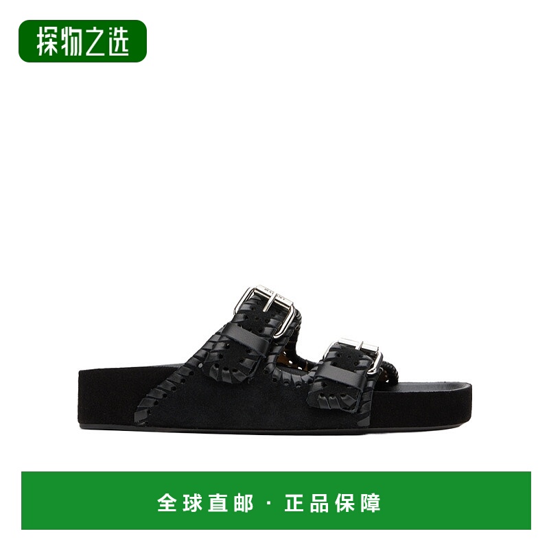 香港直邮Isabel Marant Lennyo梭织拖鞋 SD0118FAB3B02S