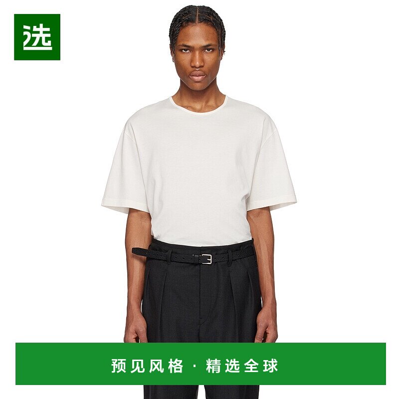 1h可退 香港直邮Lemaire 男士 灰白色 Relaxed T 恤 TO1335LJ1018