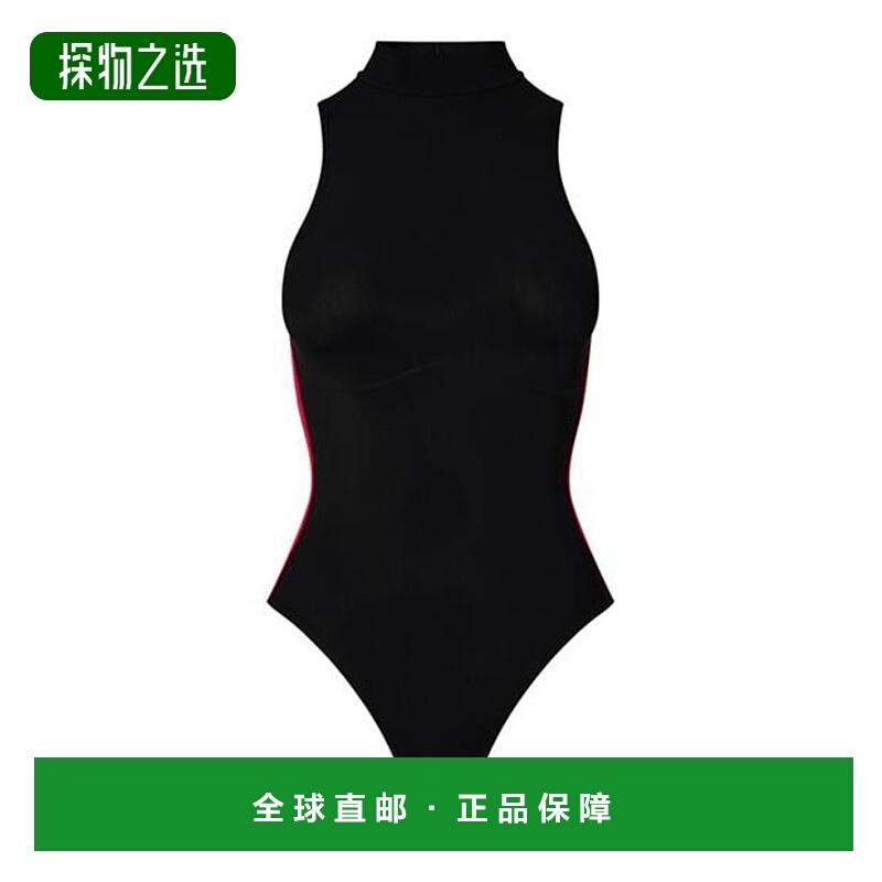 1h可退 香港直邮Off-white 女士 运动徽标连体衣 black黑色 舒适