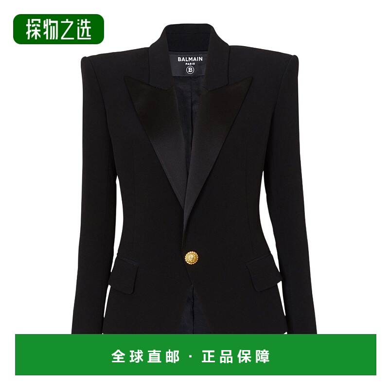 香港直邮Balmain 单粒扣西装外套 CF0SE059MB01